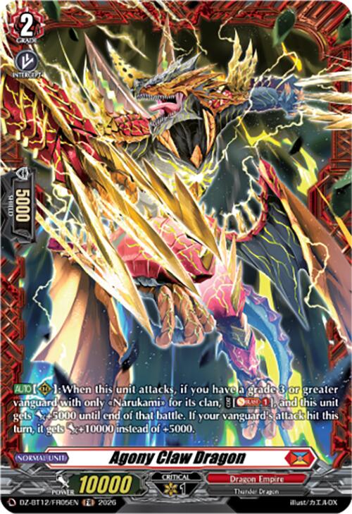 Agony Claw Dragon (DZ-BT12/FR05EN) [Chasm of Lost Souls]