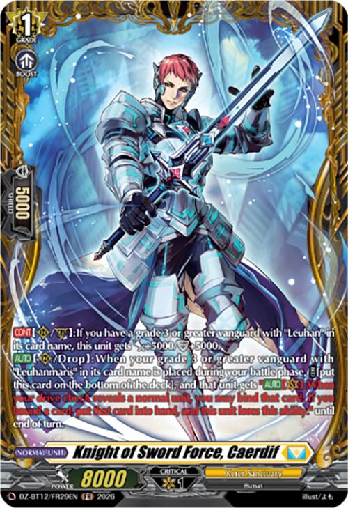 Knight of Sword Force, Caerdif (DZ-BT12/FR29EN) [Chasm of Lost Souls]