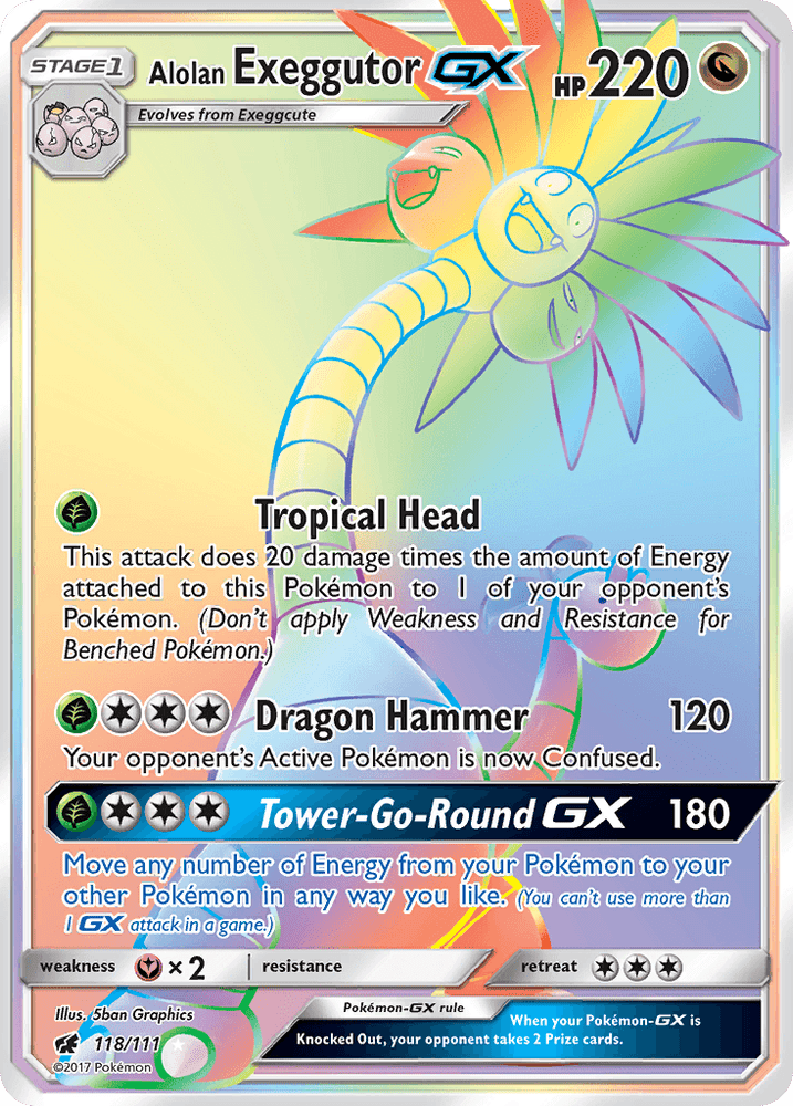 Alolan Exeggutor GX (118/111) [Sun & Moon: Crimson Invasion] (Online Only)