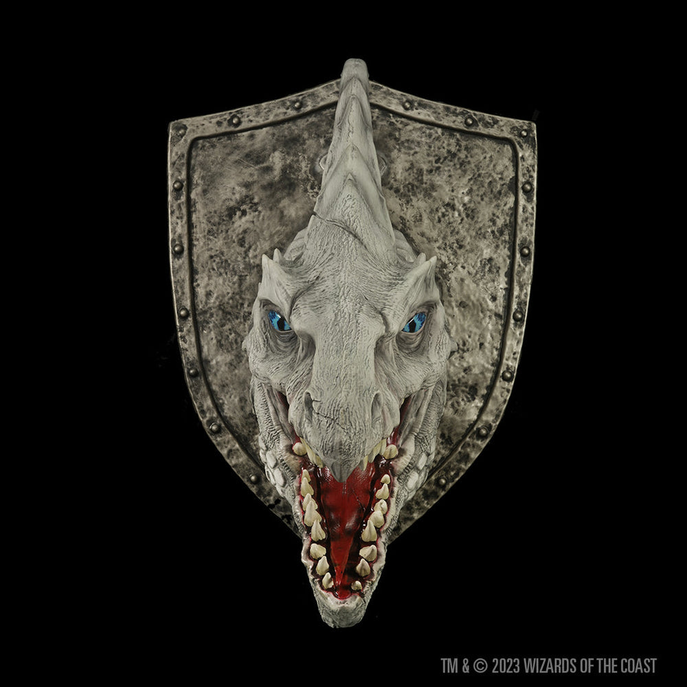 D&D Replicas of the Realms: White Dragon Trophy Plaque (ONLINE ORDER ONLY)