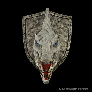 D&D Replicas of the Realms: White Dragon Trophy Plaque (ONLINE ORDER ONLY)