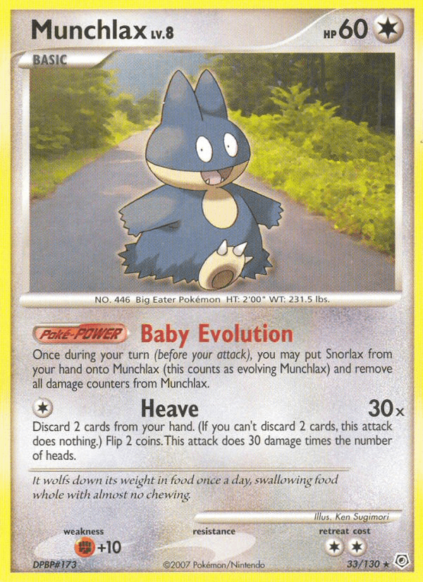 Munchlax (33/130) [Diamond & Pearl: Base Set] (Online Only)