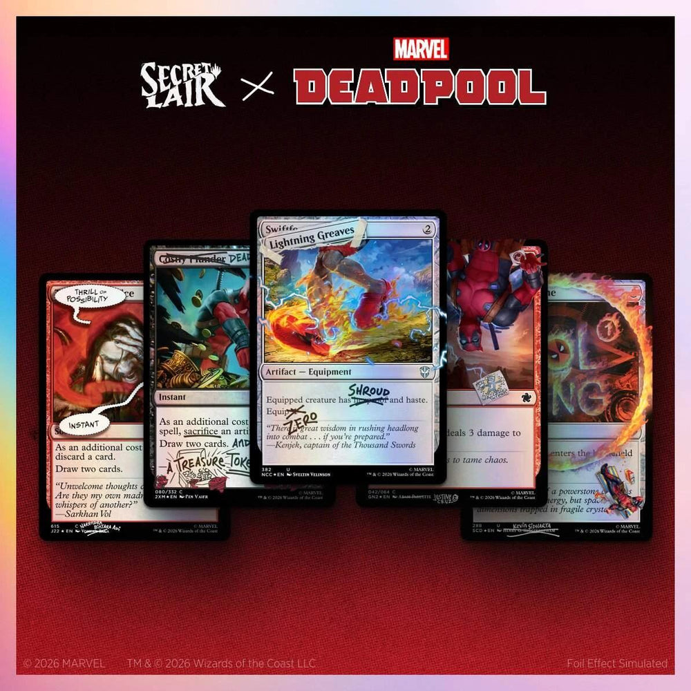 Secret Lair Drop: Secret Lair x Marvel's Deadpool: I Fixed It (You're Welcome) - Traditional Foil Edition [SLD] (ONLINE ORDER ONLY)
