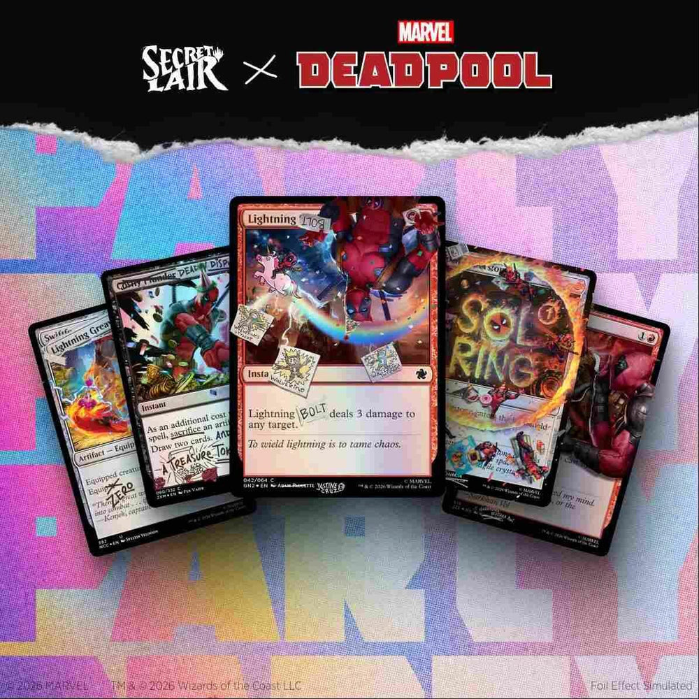 Secret Lair Drop: Secret Lair x Marvel's Deadpool: I Fixed It (You're Welcome) - Pool Party Foil Edition [SLD] (ONLINE ORDER ONLY)