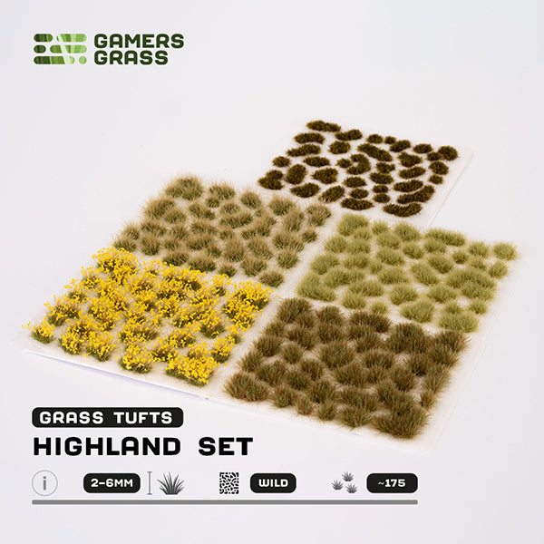 Gamers Grass Tufts: Highland Tuft Set- Wild (ONLINE ORDER ONLY)