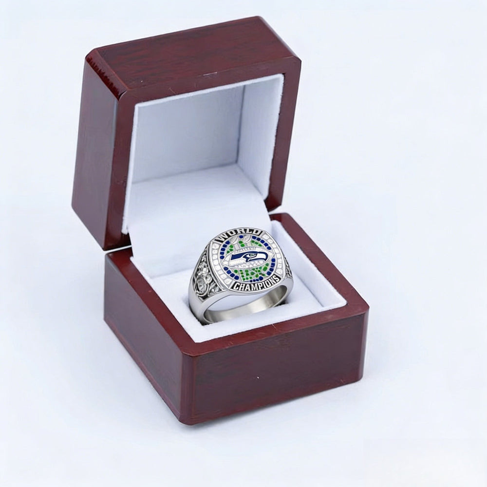 New 2025 Seahawks Championship Ring – Super Bowl 60 Fan Replica Ring