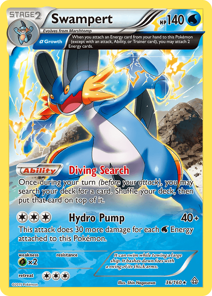 Swampert (36/160) [XY: Primal Clash] (Online Only)