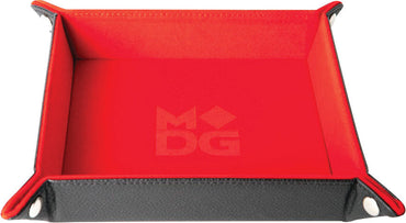 Metallic Dice Games Velvet Folding Dice Tray with Leather Backing 10" x 10" (ONLINE ORDER ONLY)
