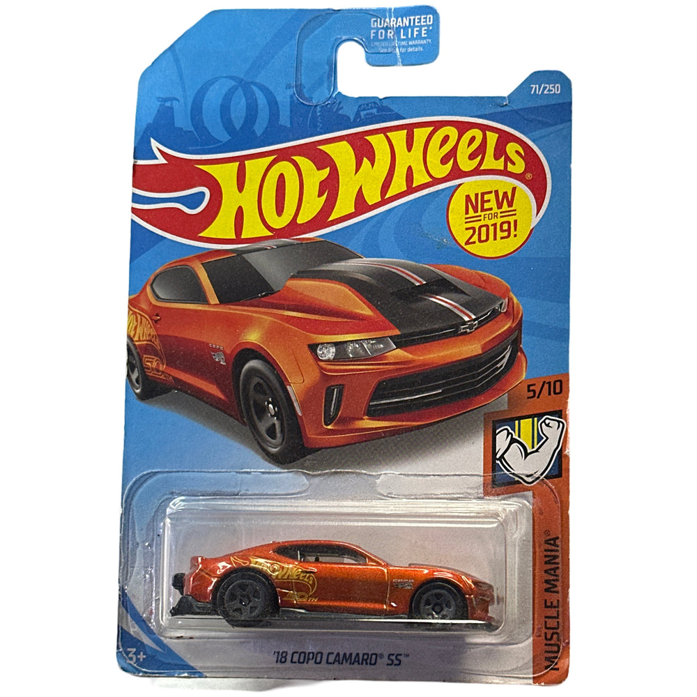 Hot Wheels Muscle Mania 5/10 (2019) Orange 18 Copo Camaro SS (Online Order Only)