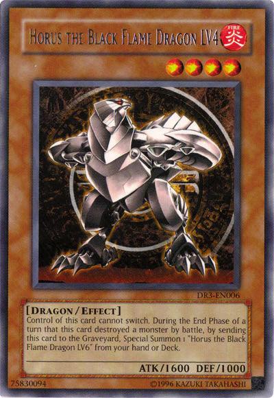 Horus the Black Flame Dragon LV4 [DR3-EN006] Rare (ONLINE ORDER ONLY)
