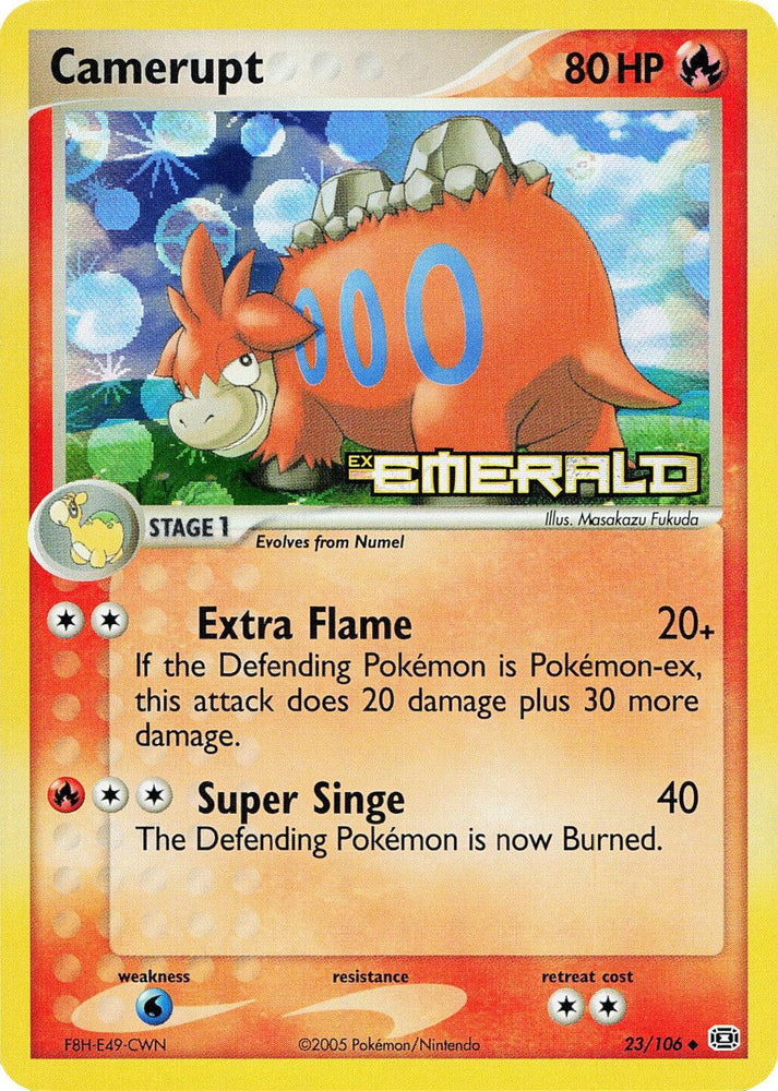 Camerupt (23/106) (Stamped) [EX: Emerald] (Online Only)