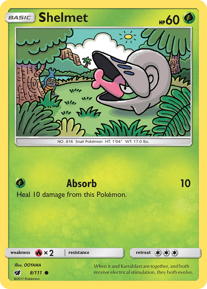 Shelmet (8/111) [Sun & Moon: Crimson Invasion] (Online Only)