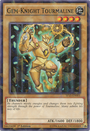 Gem-Knight Tourmaline [SP15-EN001] Shatterfoil Rare (ONLINE ORDER ONLY)