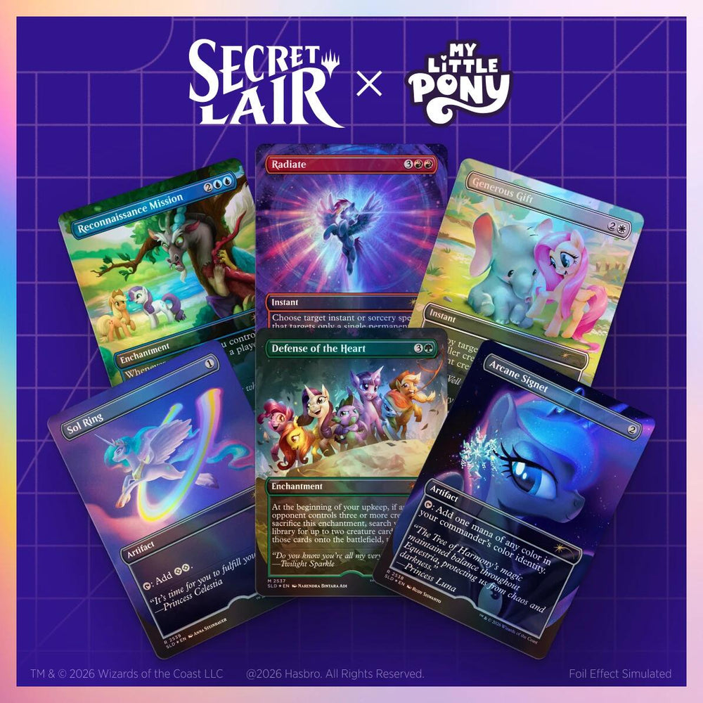 Secret Lair Drop: Secret Lair x My Little Pony: Friendship is Magic - Traditional Foil Edition [SLD]