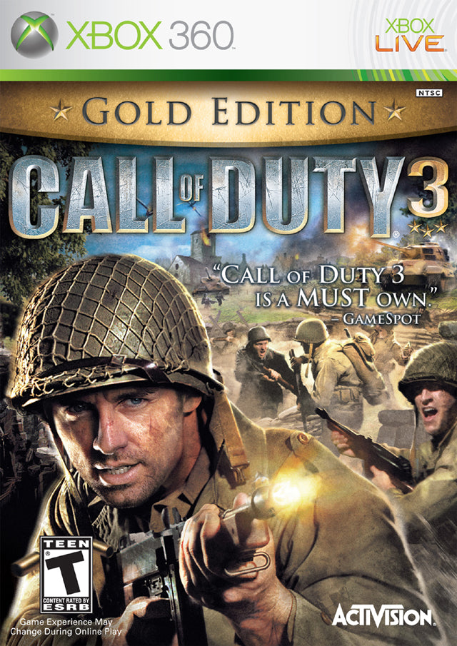Call of Duty 3: Gold Edition (Xbox 360) (ONLINE ORDER ONLY)