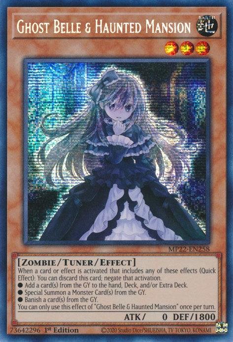 Ghost Belle & Haunted Mansion [MP22-EN258] Prismatic Secret Rare (ONLINE ORDER ONLY)