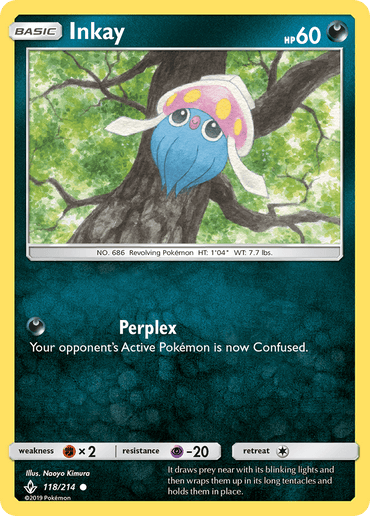 Inkay (118/214) [Sun & Moon: Unbroken Bonds] (Online Only)