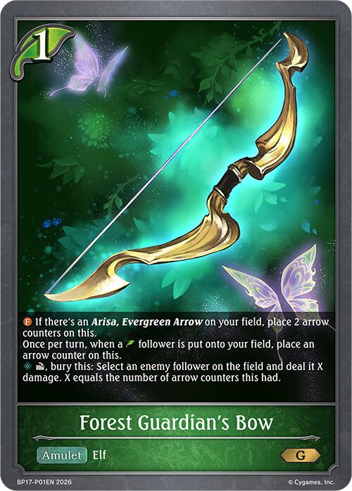 Forest Guardian's Bow - P01EN (Foil) (BP17-P01EN) [Convergent Destinies]