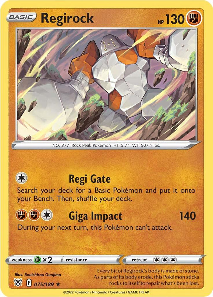 Regirock (075/189) [Sword & Shield: Astral Radiance] (Online Only)