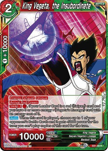 King Vegeta, the Insubordinate (EB1-56) [Battle Evolution Booster] (ONLINE ORDER ONLY)
