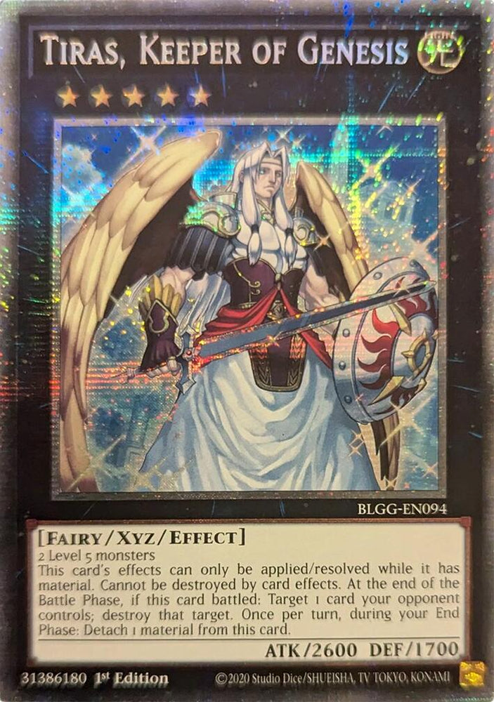 Tiras, Keeper of Genesis (Starlight Rare) [BLGG - BLGG-EN094 - Starlight Rare] - Battles of Legend: Glorious Gallery