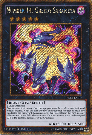 Number 14: Greedy Sarameya [PGL2-EN017] Gold Secret Rare (ONLINE ORDER ONLY)