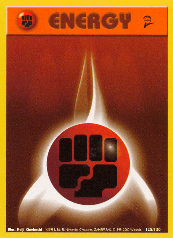 Fighting Energy (125/130) [Base Set 2] (Online Only)