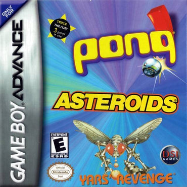 Asteroids / Pong / Yar's Revenge (Gameboy Advance) (Online Order Only)
