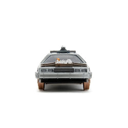 Back to the Future Part III die-cast 1:32 scale "Hollywood Rides" DeLorean Time Machine (railroad) (ONLINE ORDER ONLY)
