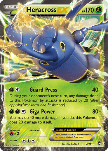 Heracross EX (4/111) [XY: Furious Fists] (Online Only)