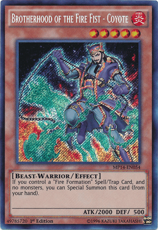 Brotherhood of the Fire Fist - Coyote [MP14-EN054] Secret Rare (ONLINE ORDER ONLY)