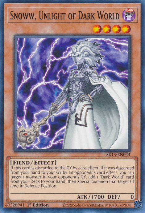 Snoww, Unlight of Dark World [SR13-EN044] Common (ONLINE ORDER ONLY)