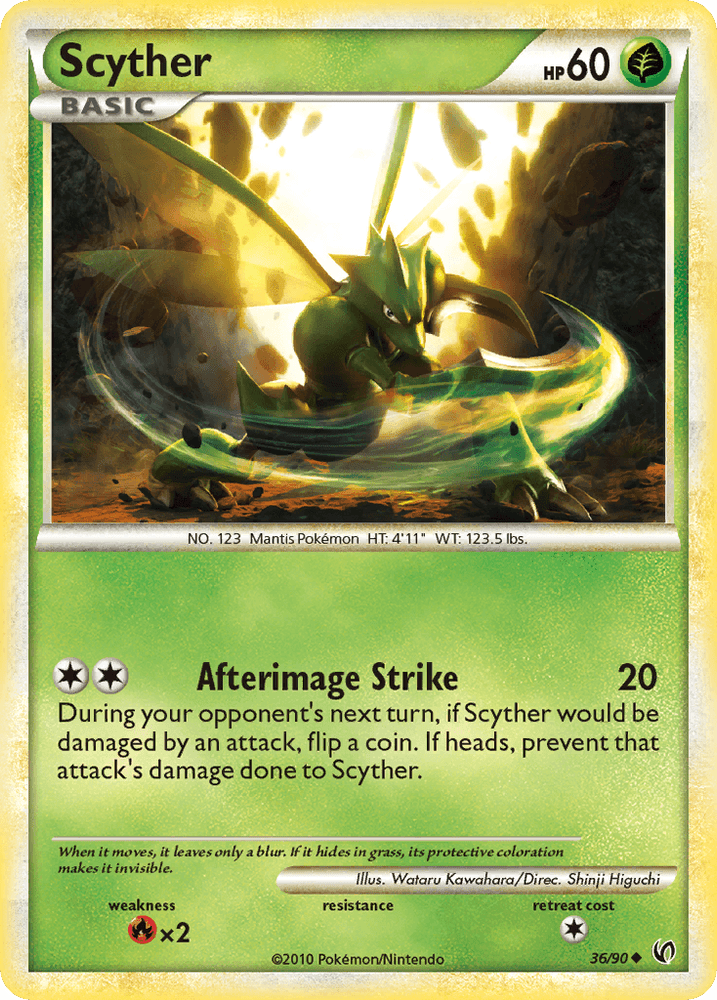 Scyther (36/90) [HeartGold & SoulSilver: Undaunted] (Online Only)
