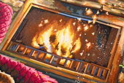 Diamond Art Club – Fireside Christmas Diamond Painting (Square Drill, 27.6" x 36.6") (ONLINE ORDER ONLY)