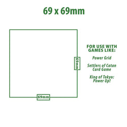 Special Sized Board Game Sleeves (50ct) for 69mm x 69mm Cards