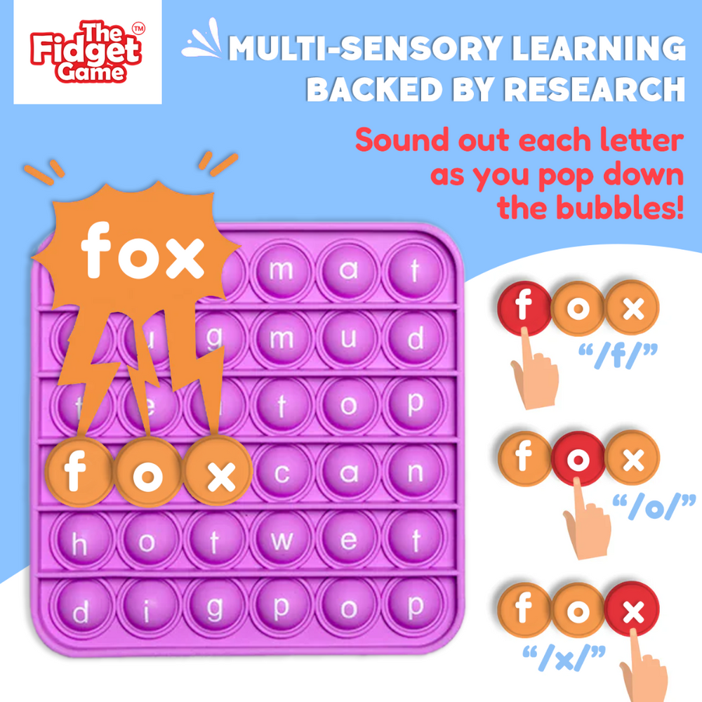 .6 Extra CVC Fidget Mats (Word Pop) (Online Order Only)