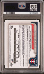 Graded 2024 Topps Bowman Walker Jenkins #BCP43 Chrome Prospects Lunar Glow Refractor Rookie RC Baseball Card PSA 10 Gem Mint (ONLINE ORDER ONLY)