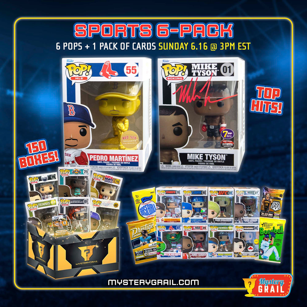 Sports 6-Pack + Bonus Card Pack Mystery Grail Box (Online Order Only)
