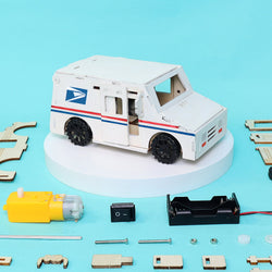 Delivery Truck STEM Kit – Build, Paint & Power a Moving Mail Truck (ONLINE ORDER ONLY)