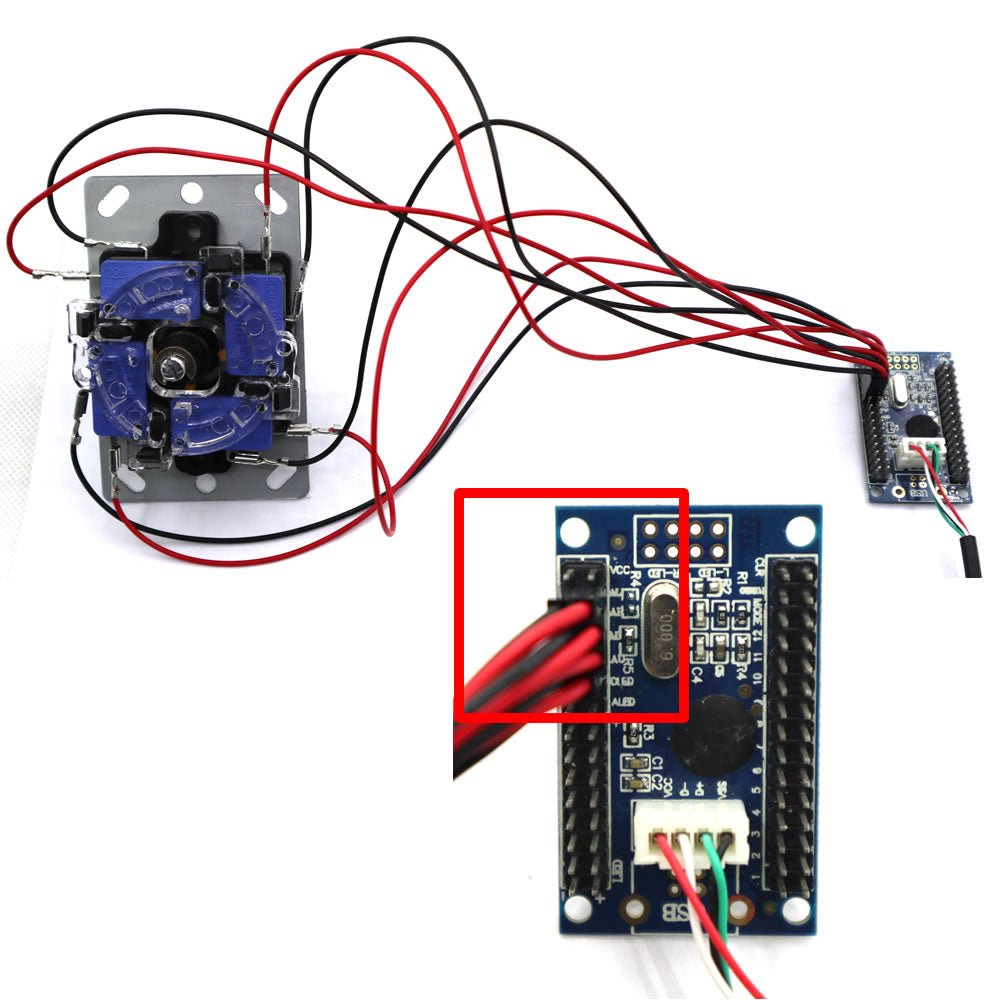 RAC-D300 DIY Arcade Joystick 2Pin 2 Players Kits Buttons USB Encoder Cables (Online Only)