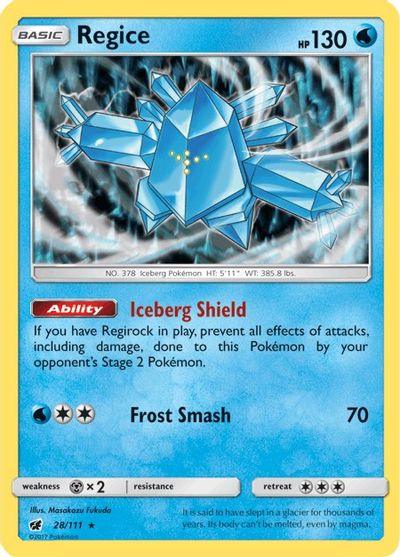 Regice (28/111) [Sun & Moon: Crimson Invasion] (Online Only)