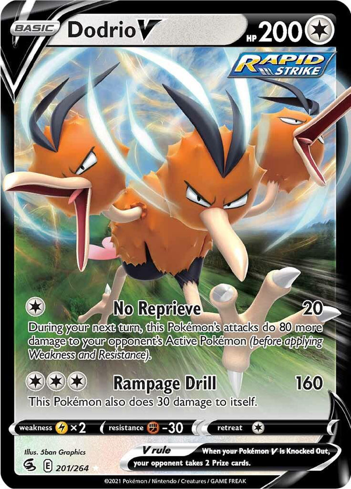 Dodrio V (201/264) [Sword & Shield: Fusion Strike] (Online Only)