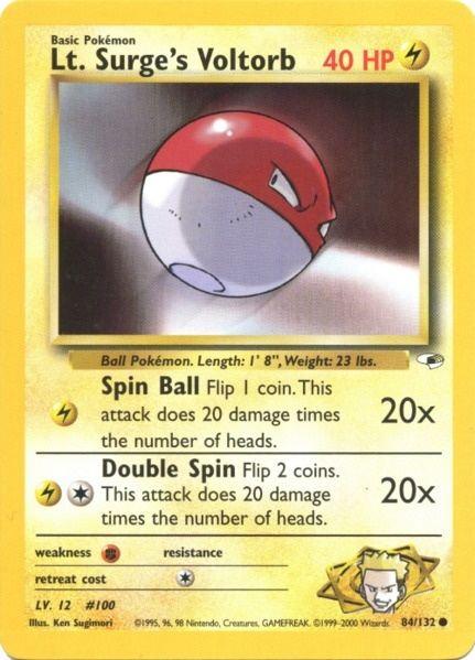 Lt. Surge's Voltorb (84/132) [Gym Heroes Unlimited] (Online Only)