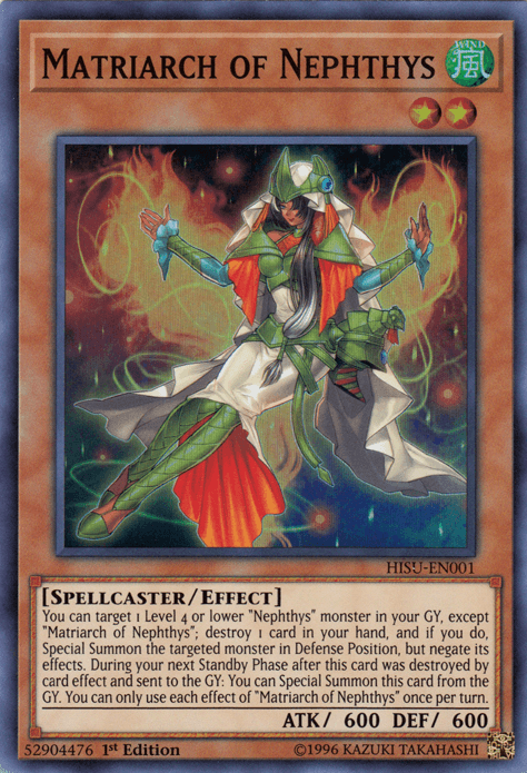 Matriarch of Nephthys [HISU-EN001] Super Rare (ONLINE ORDER ONLY)