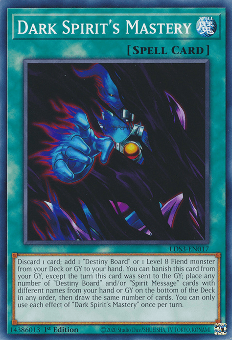 Dark Spirit's Mastery [LDS3-EN017] Common (ONLINE ORDER ONLY)