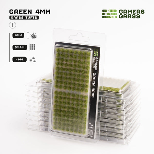 Gamers Grass Tufts: Green 4mm- Small (ONLINE ORDER ONLY)