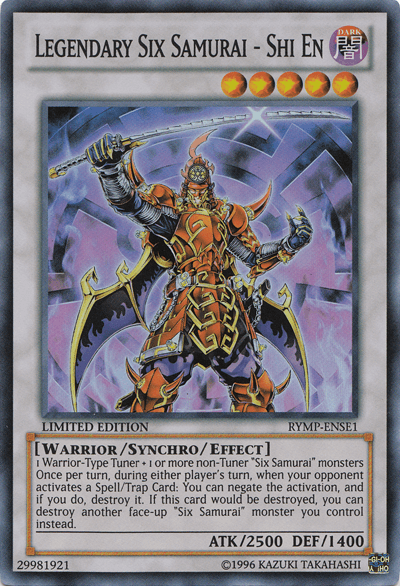 Legendary Six Samurai - Shi En [RYMP-ENSE1] Super Rare (ONLINE ORDER ONLY)