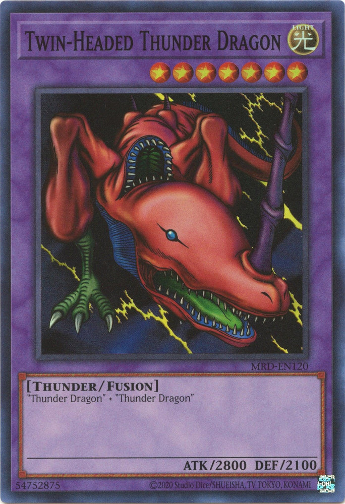 Twin-Headed Thunder Dragon (25th Anniversary) [MRD-EN120] Super Rare (ONLINE ORDER ONLY)