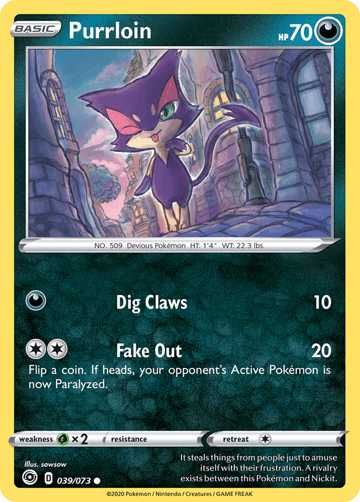 Purrloin (039/073) [Sword & Shield: Champion's Path] (Online Only)