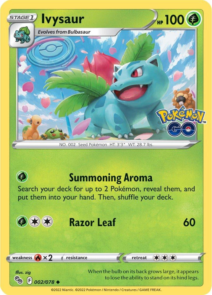 Ivysaur (002/078) [Pokémon GO] (Online Only)
